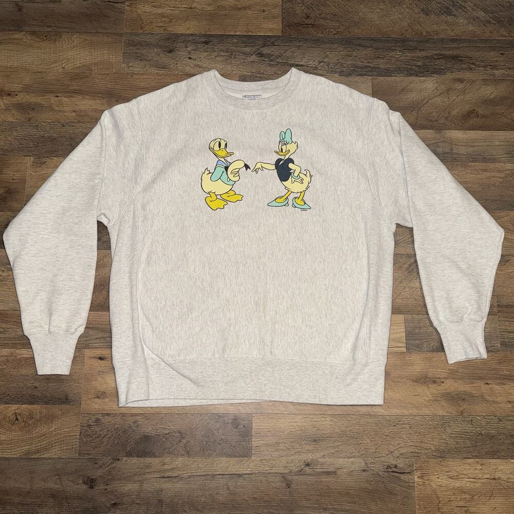 Champion X Disney Unisex‎ Donald & Daisy Graphic Sweatshirt Nordstrom Size Large